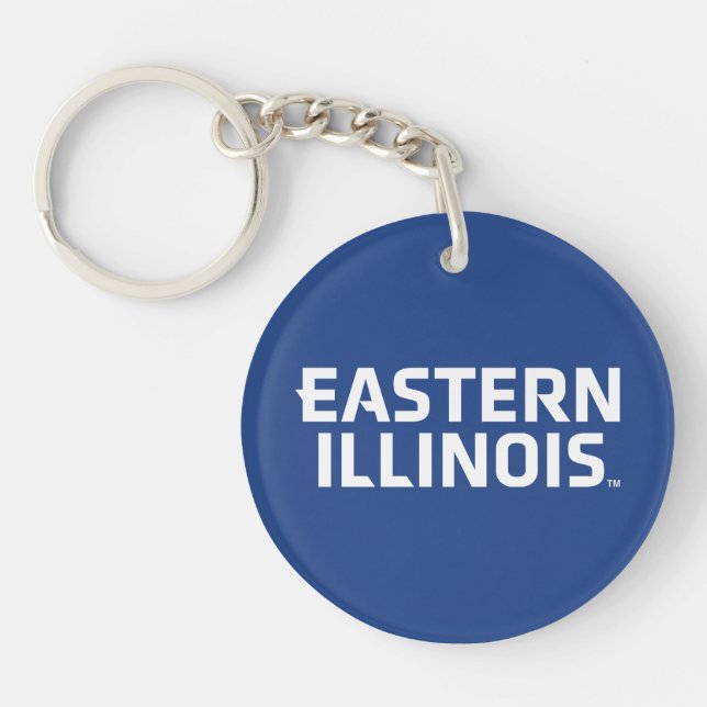 Eastern Illinois University Wordmark Logo Key Ring (Front)