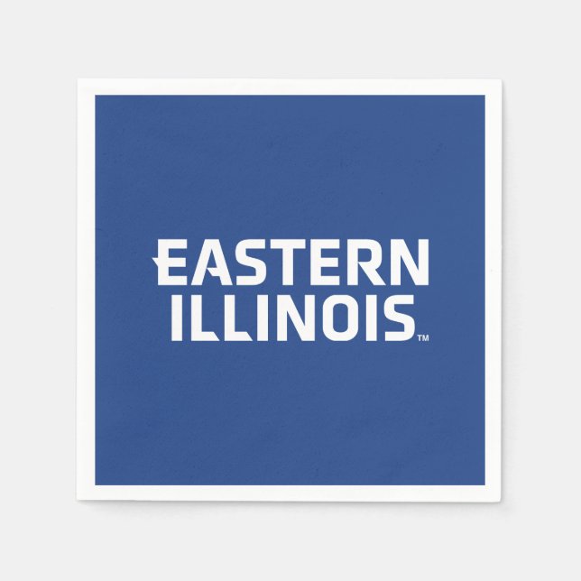 Eastern Illinois University Wordmark Logo Napkin (Front)