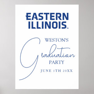 Eastern Illinois University Wordmark Logo Poster