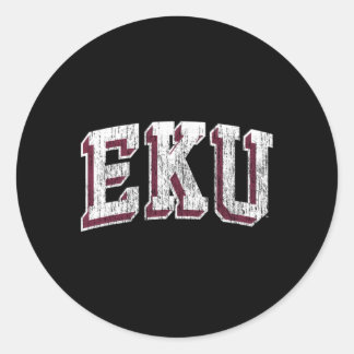 Eastern Kentucky Colonels Arch Classic Round Sticker