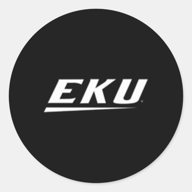 Eastern Kentucky Colonels Left Chest Icon Classic Round Sticker (Front)
