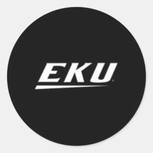 Eastern Kentucky Colonels Left Chest Icon Classic Round Sticker