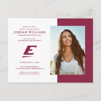 Eastern Kentucky University E Announcement Postcard