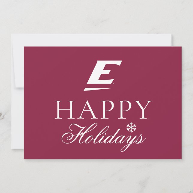 Eastern Kentucky University E Holiday Card (Front)