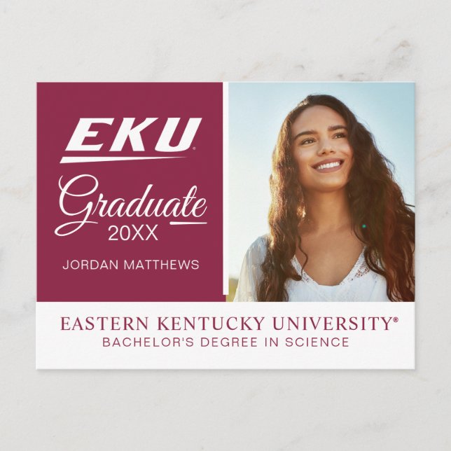 Eastern Kentucky University | EKU Announcement Postcard (Front)