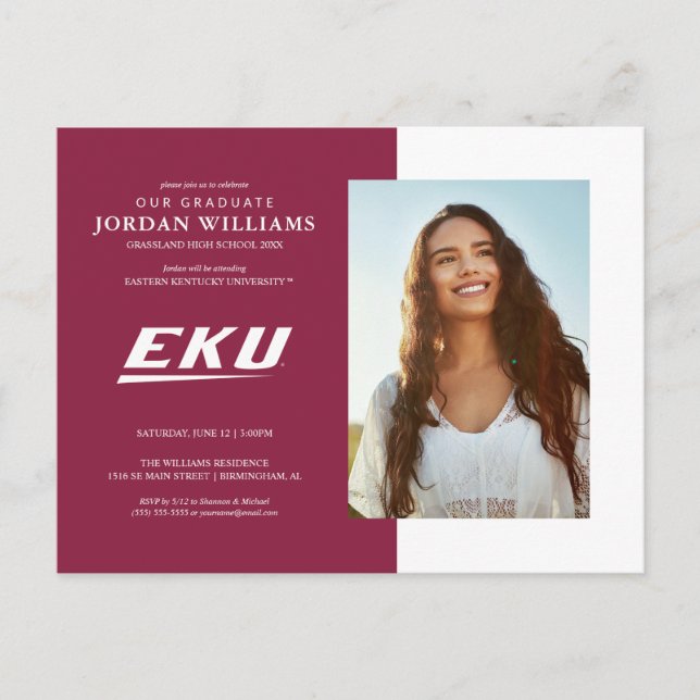 Eastern Kentucky University | EKU Announcement Postcard (Front)