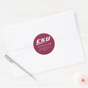 Eastern Kentucky University   EKU Classic Round Sticker