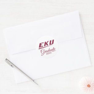 Eastern Kentucky University   EKU Classic Round Sticker