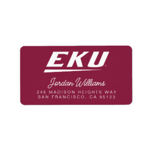 Eastern Kentucky University EKU Label