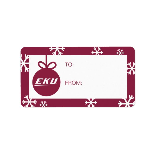 Eastern Kentucky University | EKU Label (Front)