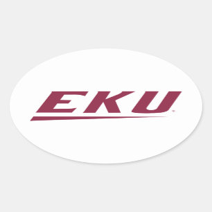 Eastern Kentucky University   EKU Oval Sticker
