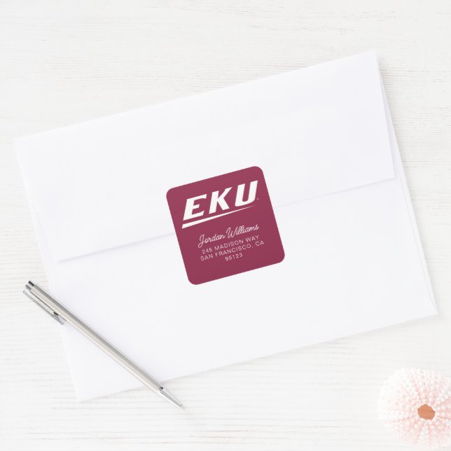 Eastern Kentucky University | EKU Square Sticker (Envelope)