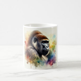 Eastern Lowland Gorilla 120724AREF114 - Watercolor Coffee Mug