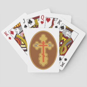 Eastern Orthodox Cross Playing Cards