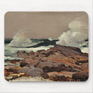 Eastern Point, painting by Winslow Homer Mouse Mat
