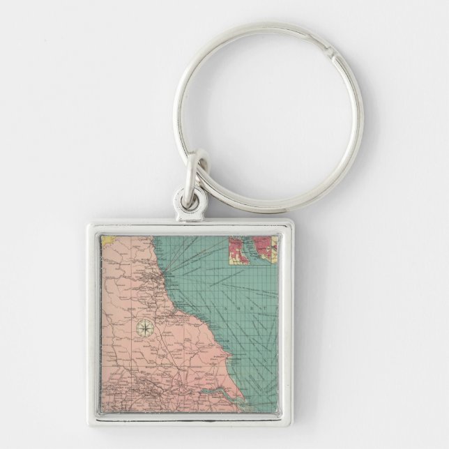 Eastern ports of Great Britian Key Ring (Front)