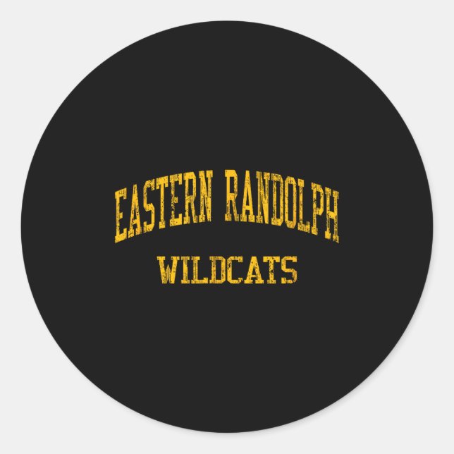 Eastern Randolph High School Hs Classic Round Sticker (Front)