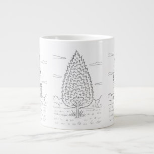 Eastern Red Cedar - Juniperus virginiana - Native Large Coffee Mug