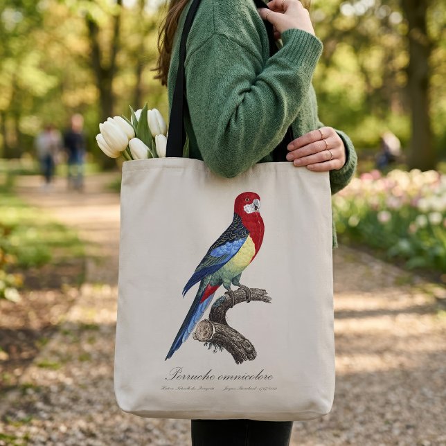 Eastern rosella or Platycercus eximius parakeet Tote Bag (Eastern rosella or Platycercus eximius parakeet. Tote Bag)