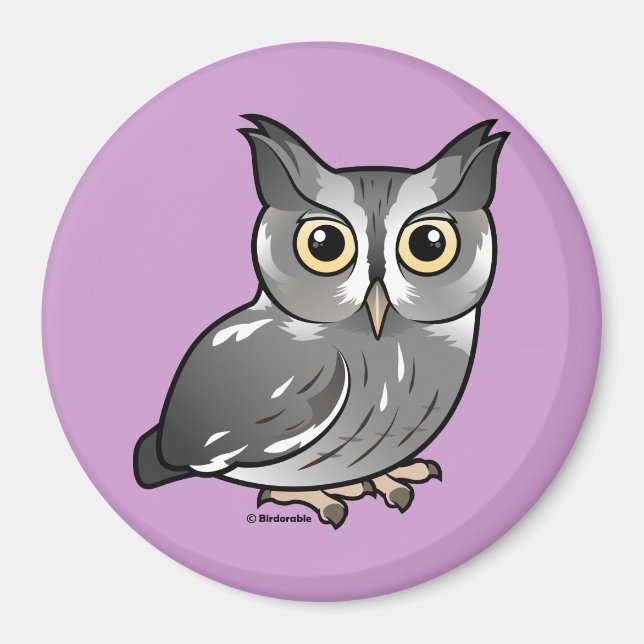 Eastern Screech Owl (Grey Phase) Magnet (Front)