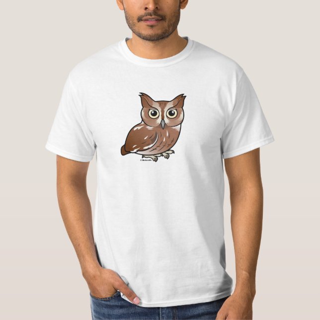 Eastern Screech Owl (Red Phase) T-Shirt (Front)