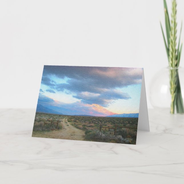 Eastern Sierra Landscape - Owen's Valley Holiday Card (Front)