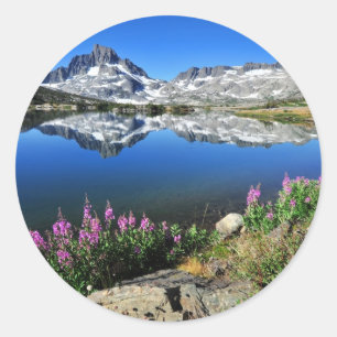 Eastern Sierra Mountains Classic Round Sticker