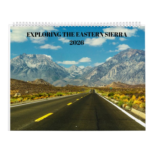Eastern Sierra Scenic Highway 2026 Calendar Photos (Cover)