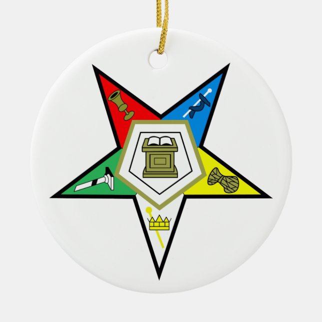 Eastern Star Ceramic Tree Decoration (Front)