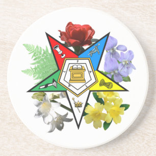 Eastern Star Floral Coaster