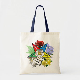 Eastern Star Floral Emblem tote