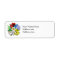 Eastern Star Floral Return Address Labels