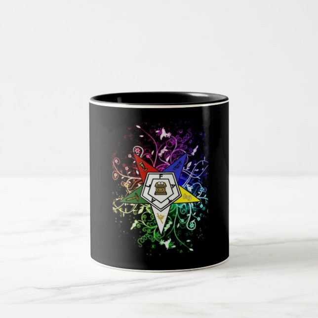 Eastern Star Two-Tone Coffee Mug (Center)
