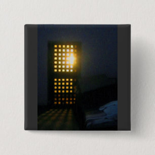 Eastern State Doorway Oil Painting 15 Cm Square Badge