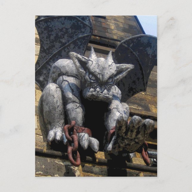 Eastern State Gargoyle CB Postcard (Front)
