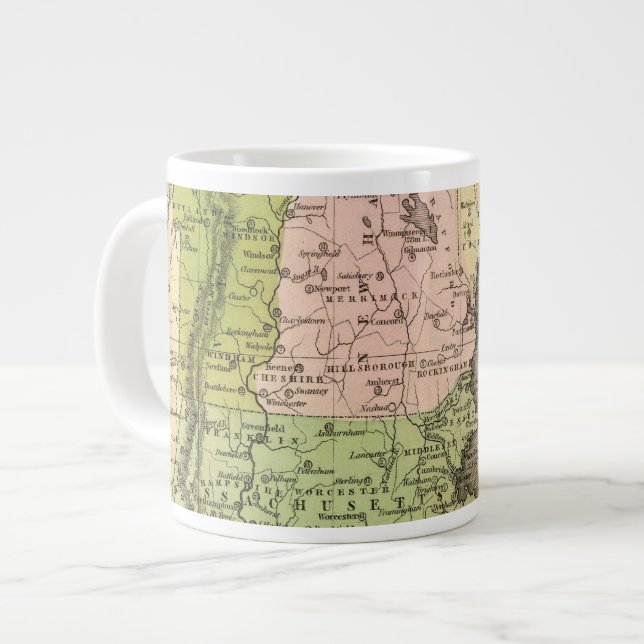 Eastern States Olney Map Large Coffee Mug (Front Left)