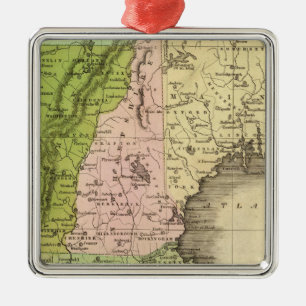 Eastern States Olney Map Metal Tree Decoration