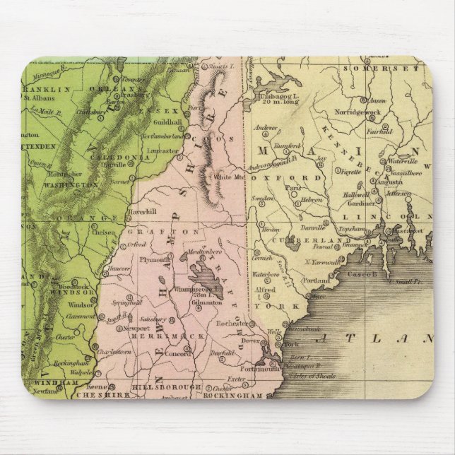 Eastern States Olney Map Mouse Mat (Front)