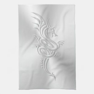 Eastern-style Dragon, Embossed-effect Tea Towel