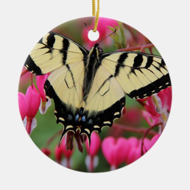 Eastern Swallowtail Ceramic Tree Decoration (Front)