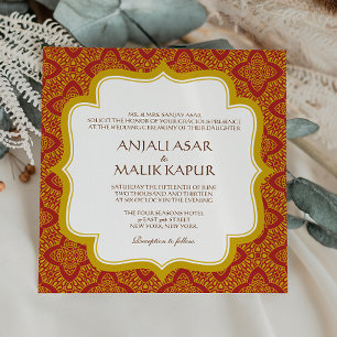 Eastern Tapestry   Wedding Invitation