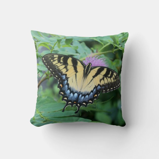 Eastern Tiger Swallowtail Butterfly Cushion (Front)