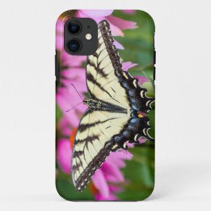 Eastern Tiger Swallowtail Butterfly On Coneflowers iPhone 11 Case