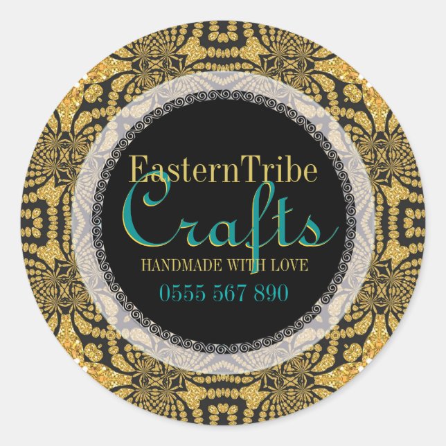 Eastern Tribal Sparkle Business Product Sticker (Front)
