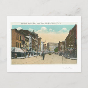 Eastern View of Court Street from Water Street Postcard
