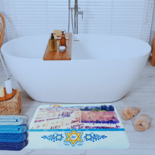 Eastern Wall Temple Mount Jerusalem Bath Mat