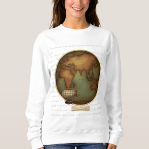 Eastern & Western Hemispheres Map 2-Sided Sweatshirt