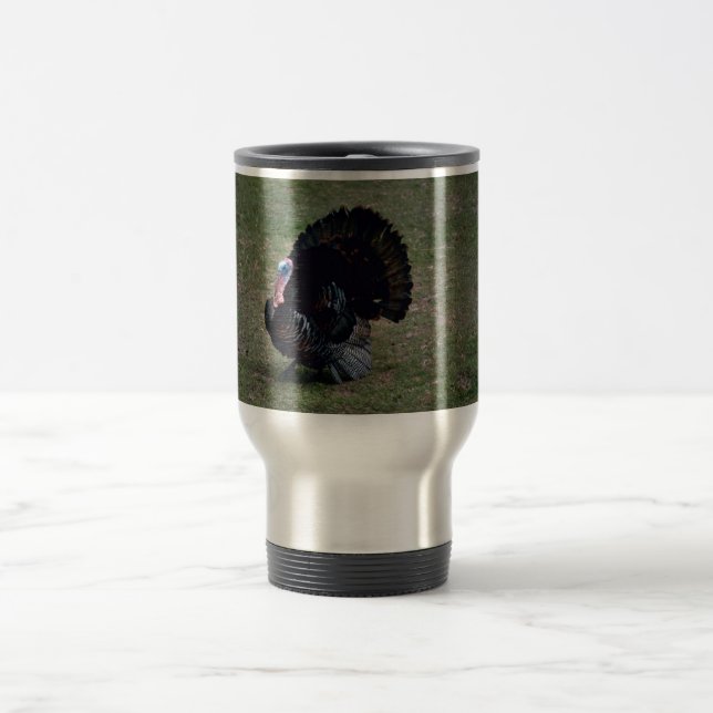 Eastern Wild Turkey Travel Mug (Center)