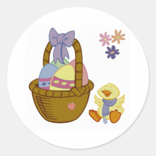 Eastertime Classic Round Sticker