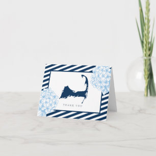 Eastham Cape Cod Hydrangea Flowers Thank You Card